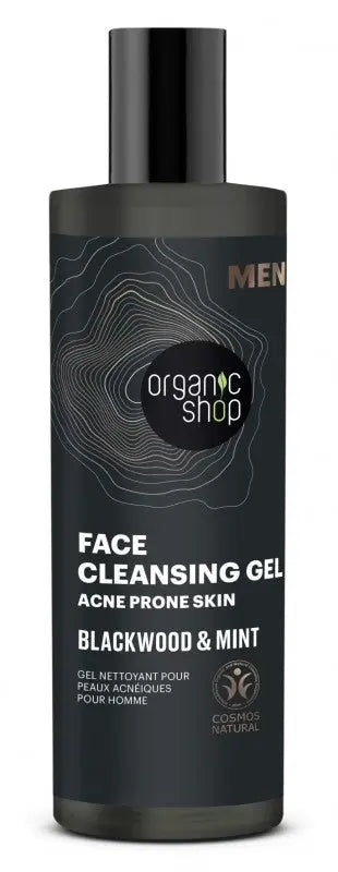 Gel de curatare pentru barbati, ten acneic, Blackwood Mint, 200ml - Organic Shop MEN - MEDUSÉ