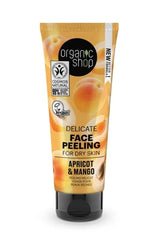 Peeling delicat pentru ten uscat Apricot Mango, 75ml - Organic Shop - MEDUSÉ