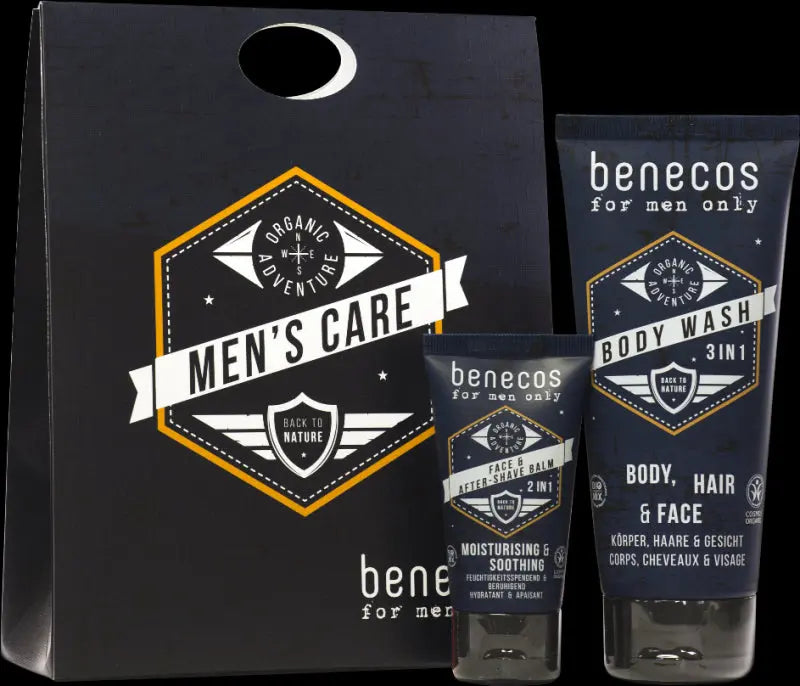Set Cadou Men's Care (gel de dus 3-in-1, after-shave) - Benecos - MEDUSÉ