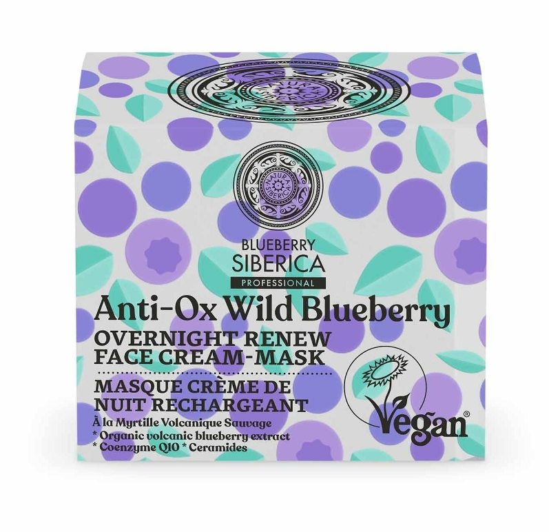 Crema-masca de noapte regeneranta antioxidanta cu ceramide si Q10, 50ml - Anti-OX Wild Blueberry - MEDUSÉ