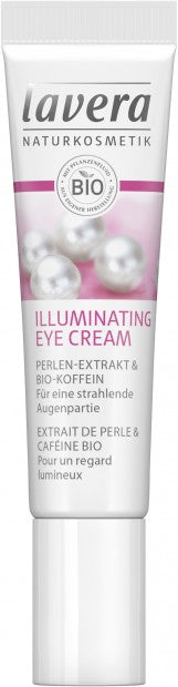 Crema de ochi iluminatoare antirid anticearcăn cu extract de perle și cafeină - LAVERA - MEDUSÉ