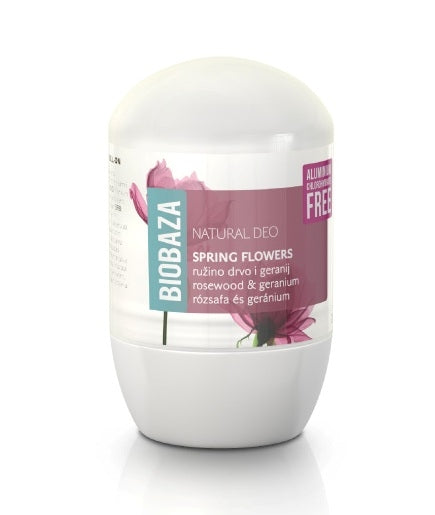 Deodorant natural pentru femei SPRING FLOWERS (trandafiri si geranium) - BIOBAZA - MEDUSÉ