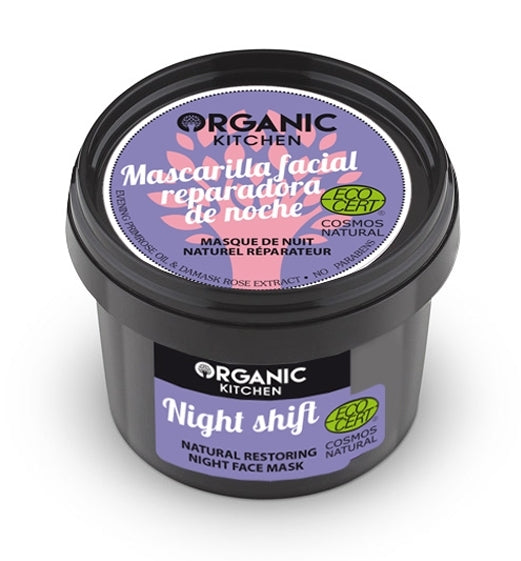 Mască de noapte reparatoare cu primula, Night Shift - Organic Kitchen - MEDUSÉ