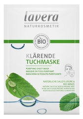 Masca purificatoare Sheet Mask cu menta si acid salicilic, BIO - LAVERA - MEDUSÉ