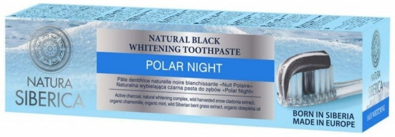 Pasta de dinti naturala cu carbon pentru albire Polar Night, 100g - Natura Siberica - MEDUSÉ