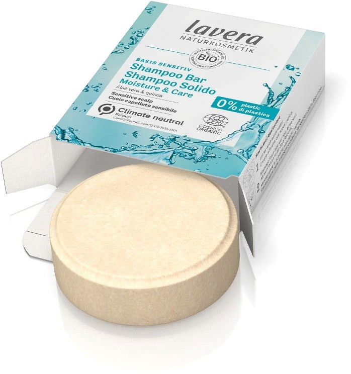 Sampon solid hidratant cu aloe vera si quinoa Basis Sensitiv - LAVERA - MEDUSÉ