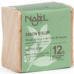 Sapun traditional de Alep cu 12% ulei de dafin, 185g - NAJEL - MEDUSÉ