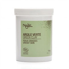 Argila verde fina pentru ten mixt sau gras, 1 kg - NAJEL - MEDUSÉ