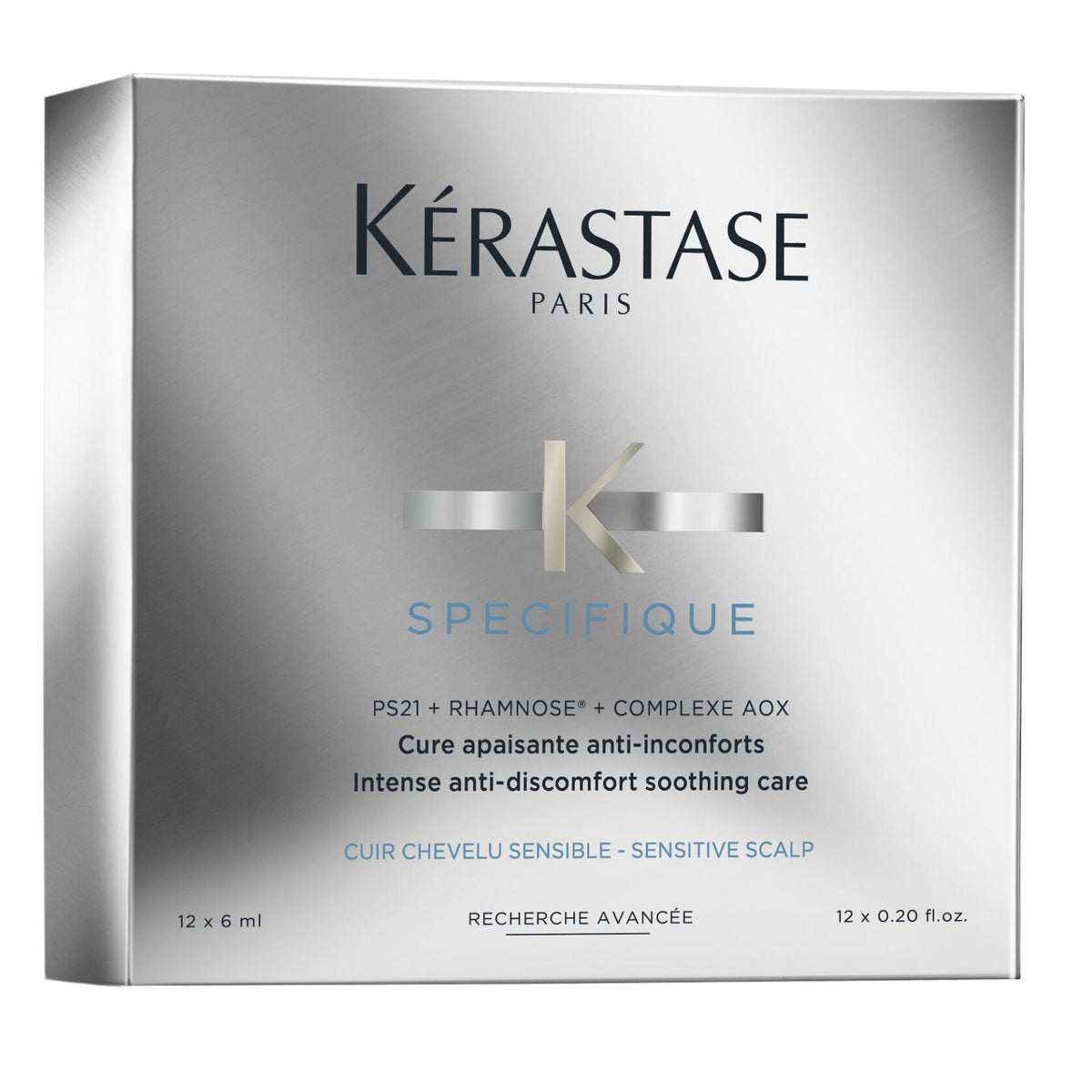 Tratament pentru par Kerastase Specifique Intense Anti-Discomfort Care, Scalp sensibil, 12x6ml - MEDUSÉ